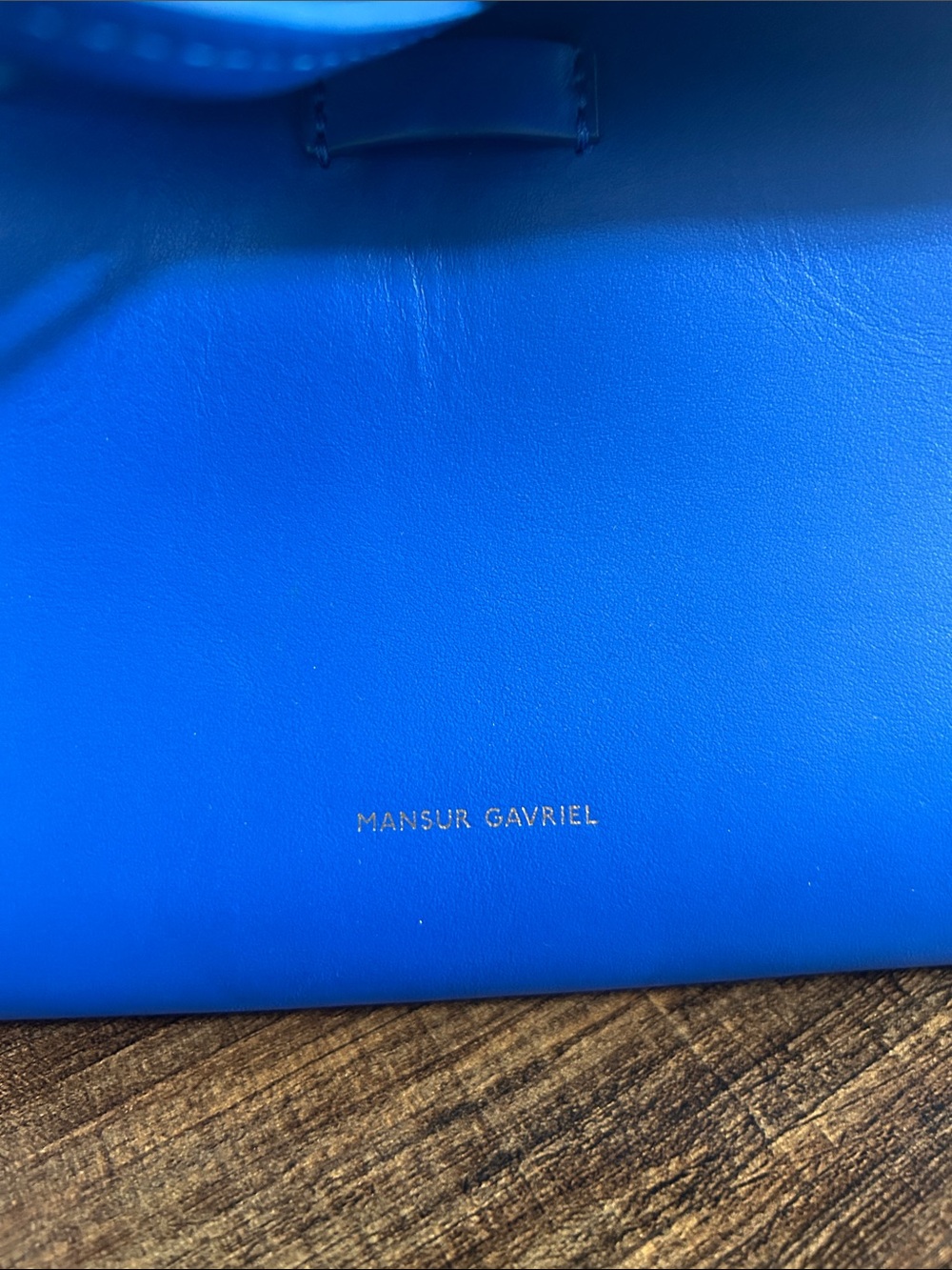 Mansur Gavriel Vibrant Blue Leather Satchel - Picture 2 of 7